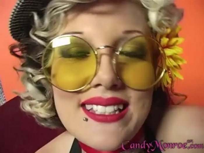 Candy Monroe in Elmer Wears Panties and Eats Cum - Can ...